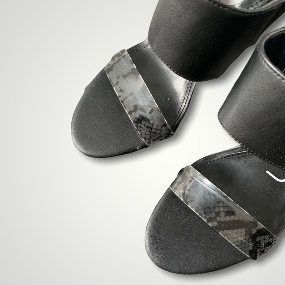 Calvin Klein Shayna Heel Sandals 7 Snake Print - Picture 4 of 10